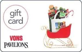 When you can't find the perfect present for the person who has everything, get them a gift card. Gift Card Christmas Sleigh Vons Pavilions United States Of America Vons Pavilions Col Us V P 011