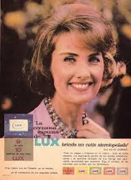 Jabón de tocador LUX, 1962. Ella es Silvia Legrand.