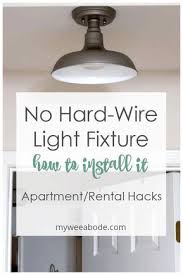 Installing a braced ceiling box, will allow you to install a ceiling fan in the future. How To Install A Wireless Ceiling Light My Wee Abode Living Room Light Fixtures Apartment Lighting Install Ceiling Light
