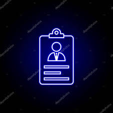Pdf will provide you with the best and most consistent visual formatting. Account Cv Resume Icon Elements Of Human Resources Illustration In Neon Style Icon Signs And Symbols Can Be Used For Web Logo Mobile App Ui Ux On White Background Premium Vector