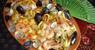 Des Mets Et Des Couleurs Ma Paella Aux Fruits De Mer Seulement Paella Recette Paella Fruits De Mer