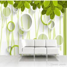 Nature Trees Leaves Photo Wallpaper 3d Elegant Circles Wallpaper Custom Green Wall Mural Art Home Decoration Kids Room Decor Bedroom Hallway Hd Wallpaper Hd Wal Kid Room Decor Home Wallpaper Wallpaper