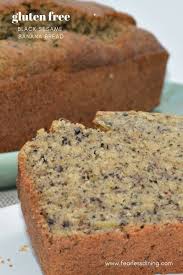 Delicious Gluten Free Dairy Free Black Sesame Seed Banana Bread This Easy Banana Bread Reci Banana Nut Bread Banana Bread Recipe Moist Banana Nut Bread Recipe