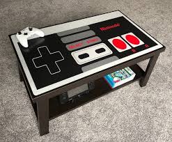 Nintendo Custom Nes Retro Video Game Controller Coffee Table Retro Games Room Game Room Design Video Game Rooms