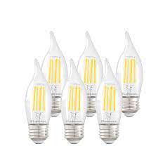 Luminus PLF6112MF Filament Flame Tip with E26 Base-4W (40W) 330 Lumens  2700K Dimmable Led Light Bulb-6 Pack, B11, Warm White, LED Bulbs - Amazon  Canada