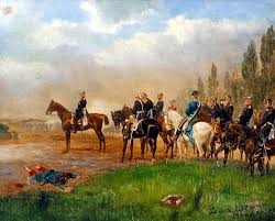 Prussian General Staff Observing A Battle War Art Military Art Crimean War