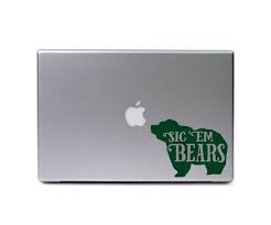 Sic Em Bears Vinyl Car Sticker Decal Vinyl Car Stickers Vinyl Bumper Stickers Car Stickers