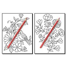 Printable coloring pages for adults by peksel. Buy Flowers For Beginners An Adult Coloring Book With Fun Easy And Relaxing Coloring Pages Paperback Large Print December 16 2017 Online In Turkey 1981784071