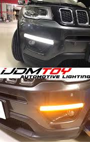 Your 2017 Jeep Compass Sports The Newest Look Everywhere Except Its Daytime Running Lights And Turn Signals Get Jeep Compass Jeep Led Lights Compass Sport