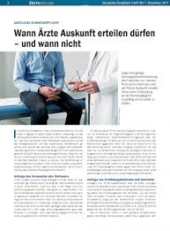 Maybe you would like to learn more about one of these? Arztliche Schweigepflicht Wann Arzte Auskunft Erteilen Durfen Und Wann Nicht