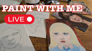 Painting Horror Heroines 🩸 LIVE 🩸