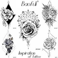 Maybe you would like to learn more about one of these? Henna Bunga Mawar Bulat Tato Sementara Sketsa Pensil Pencil Sketch Hitam Tahan Air Tato Leher Tangan Pergelangan Kaki Wanita Seksi Tato Palsu Stiker Sementara Tato Aliexpress