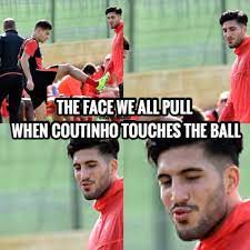 We Re All Emre Can Tbh Philippe Coutinho Fanpage Liverpool Football Club Soccer Funny Soccer Memes