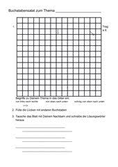 Mit dem folgenden formular können sie kostenlos ein suchsel (wortsuchrätsel, wortgitter, buchstabensalat) für ihren unterricht erstellen und anschließend. Arbeitsmaterialien Suchsel Vorlage 4teachers De