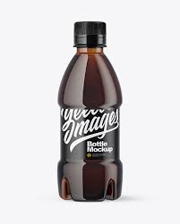 250ml Amber Pet Bottle Mockup In Bottle Mockups On Yellow Images Object Mockups