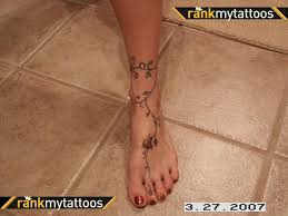 Vine Around Ankle Ankle Tattoo Toe Tattoos Anklet Tattoos Foot Tattoos