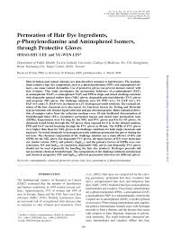 Hair dyes containing the most ppd are the most likely to cause allergic reactions. Pdf Permeation Of Hair Dye Ingredients P Phenylenediamine And Aminophenol Isomers Through Protective Gloves