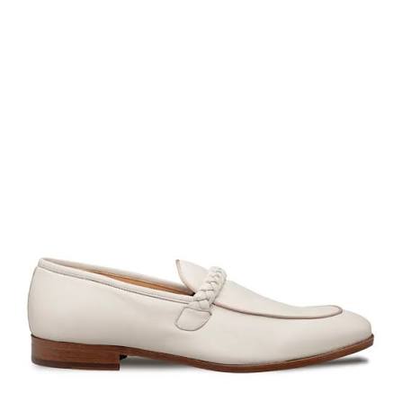 MEZLAN PAROLE PENNY LOAFER calfskin bone - Sherman Brothers Inc