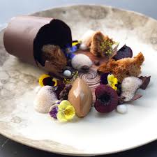 Fine dining reminds people of many different things; Modern Dessert Plating Novocom Top