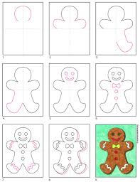How To Draw A Gingerbread Man Art Projects For Kids A gingerbread man is a biscuit or cookie made of gingerbread, usually in the shape of a stylized human being, although other shapes, especially seasonal themes. how to draw a gingerbread man art