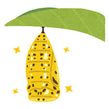 オオゴマダラのさなぎのイラスト&nbsp;|&nbsp;かわいいフリー素材集&nbsp;いらすとや