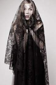 Pin By Linda Smalley Cernak On If I Had A Do Over Black Wedding Veil Black Wedding Black Wedding Dresses