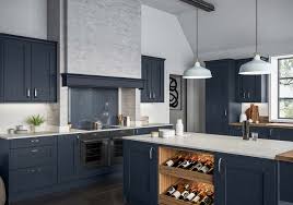 Blue has a lot of versatility as a color and can act as a substitute for a white or a black if you pick a very light or very dark hue respectively. Blue Kitchen Ideas Dark Light Blues Masterclass Kitchens
