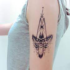 Tribal Bohemian Wing Tattoo Boho Tattoos Minimal Tattoo Neck Tattoo