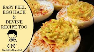 Easy Peel Egg Recipe And Deviled Eggs Mama S Best Southern Cooking Youtube Easy Peel Eggs Cooking Deviled Eggs