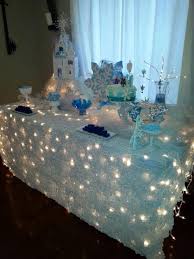 Winter Party Tablecloth Ideas The Bright Ideas Blog Elsa Birthday Party Frozen Theme Party Frozen Themed Birthday Party