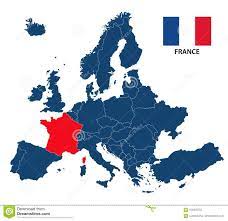 Obsługuje ona zarówno połączenia krajowe, jak i. Wektorowa Ilustracja Mapa Europa Z Podkreslajacym Francja Ilustracja Wektor Ilustracja Zlozonej Z Nowozytny Europejczycy 104200733