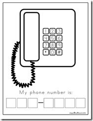 Learning Telephone Numbers Printable Spell Out Loud Free Worksheets For Kids Early Math Preschool