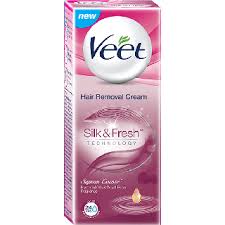 Chemical burns from hair depilatory creams, also known as hair removal creams, can be painful and leave a red rash and sometimes blisters on the affected area 2. Buy Veet Silk Fresh Hair Removal Cream Suprem Essence 25 50gm Pack Veet