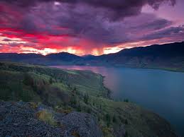 Select from premium kamloops lake of the highest quality. Kamloops Lake At Sunset Okanagan Region British Columbia British Columbia Nachthimmel Himmel