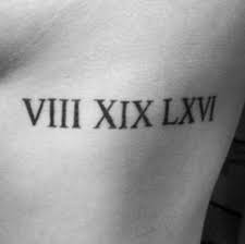 Roman Numeral Font Idea Tatoo Dovme Tattoo