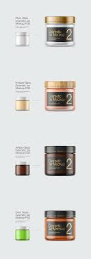 Glass cosmetic pump bottle mockup. 31 Blue Cosmetic Jar Potoshop