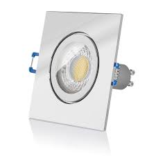 Led einbaustrahler ip44 gu10 5w dimmbar, feuchtraum, einbauleuchte bad 230v. Led Bad Einbaustrahler Set Ip44 Dimmbar Inkl Einbaurahmen Chrom 230v 7w Gu10 3000k Warmweiss Shop Fur Led Einbaustrahler Ledox