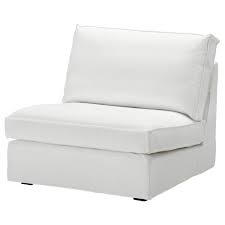 Ikea Kivik 1 One Seat Section Sofa Cover Blekinge White Cotton Chair Slipcover Slipcovers For Chairs Living Room Furniture Sofas Ikea Sofa Covers