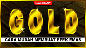 Bagaimana anda membuat emas tampak realistis di photoshop? Cara Membuat Efek Gold Dengan Coreldraw Tutorial Coreldraw Youtube