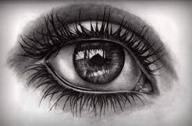 Black And White Eye Drawing Cartoon 