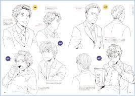 Anime reference male hairstyles drawing. Drawing Fascinating Characters 250 Men Hair Styles Reference Book