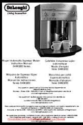 This manual comes under the category coffee makers and has been rated by 8 people with an average of a 8.9. Delonghi Magnifica Eam3200 Series Manuals Manualslib