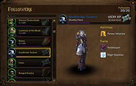 Unlike the warlords of draenor version, legion's followers are divided into champions and troops. Guide To Garrison Followers Missions Building Perks Bodyguards Acquiring Them Wowhead News