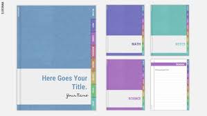 Add the information of your report and change the font type. Digital Notebook With Sections Free Powerpoint Template Google Slides Theme Slidesmania