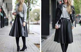 How To Wear A Midi Skirt In The Winter With Tights Midi Skirt Outfit Fashion Skirt Outfits Midi Skirt Outfit Winter