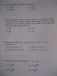 Over 140 multiple choice and short answer questions covering the easiest and most commonly asked concepts on the algebra 1 common core. Algebra 2 Trigonometry Regents Full List Of Multiple Choice Questions Jd2718