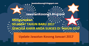 Jawatan kosong kerajaan dan jawatan kosong swasta ogos september 2017 terbaru di malaysia ok? Senarai Jawatan Kosong Januari 2017 Jawatan Kosong Terkini 2021