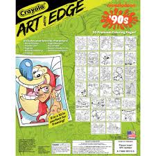 Free printable & coloring pages. Crayola Art With Edge Nickelodeon 90s Premium Coloring Pages Walmart Com Walmart Com