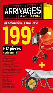 Offre Lot Betonniere Brouette Chez Brico Depot