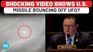 Watch: Shocking Video Unveiled At US Military Hearing: American Missile Seen Bouncing Off UFO? - YouTube